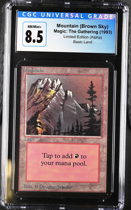 Magic: The Gathering MTG Mountain (292) [Alpha Edition] Graded CGC 8.5 NM/Mint+ - Magic Card Single