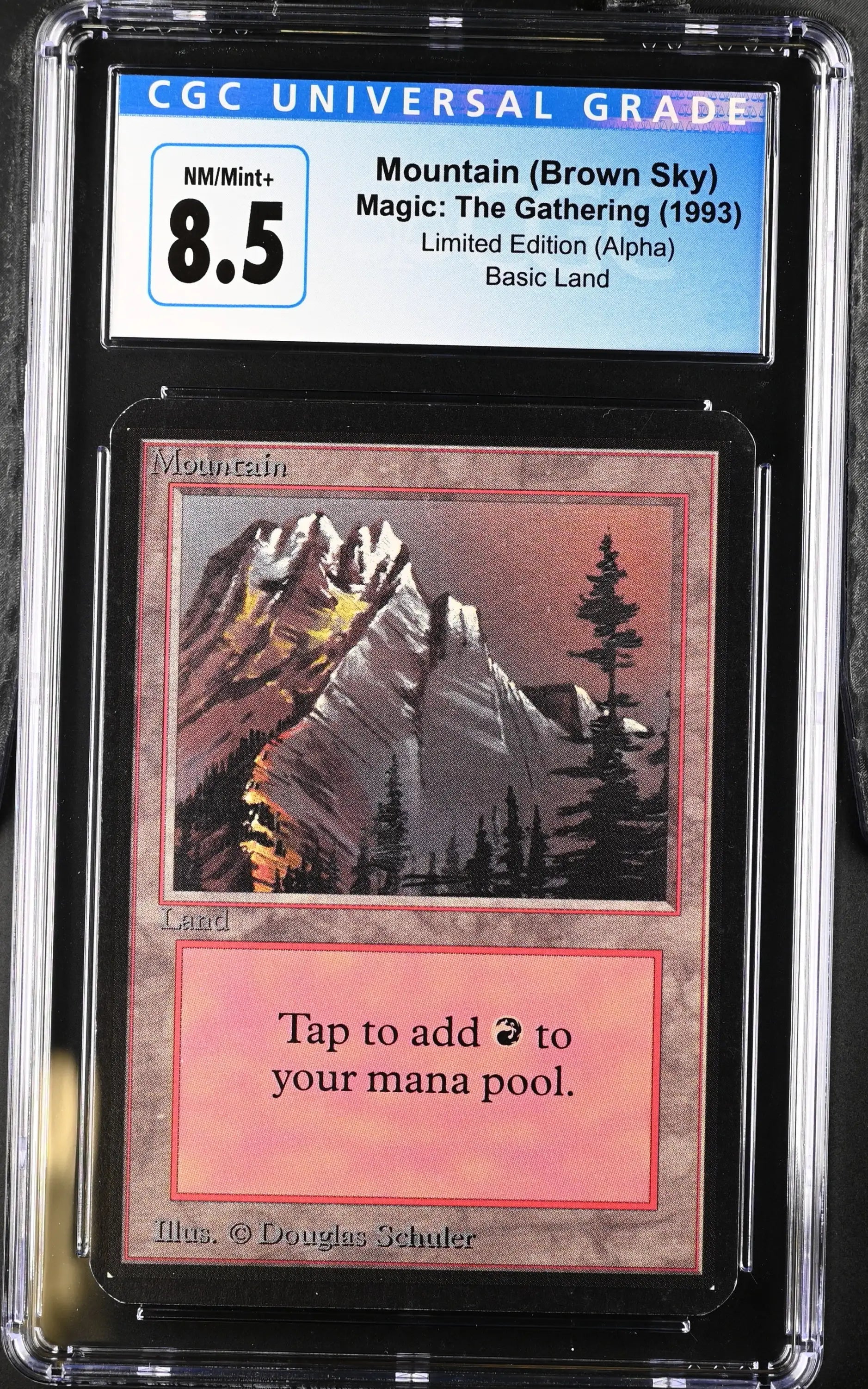 Magic: The Gathering MTG Mountain (292) [Alpha Edition] Graded CGC 8.5 NM/Mint+ - Magic Card Single