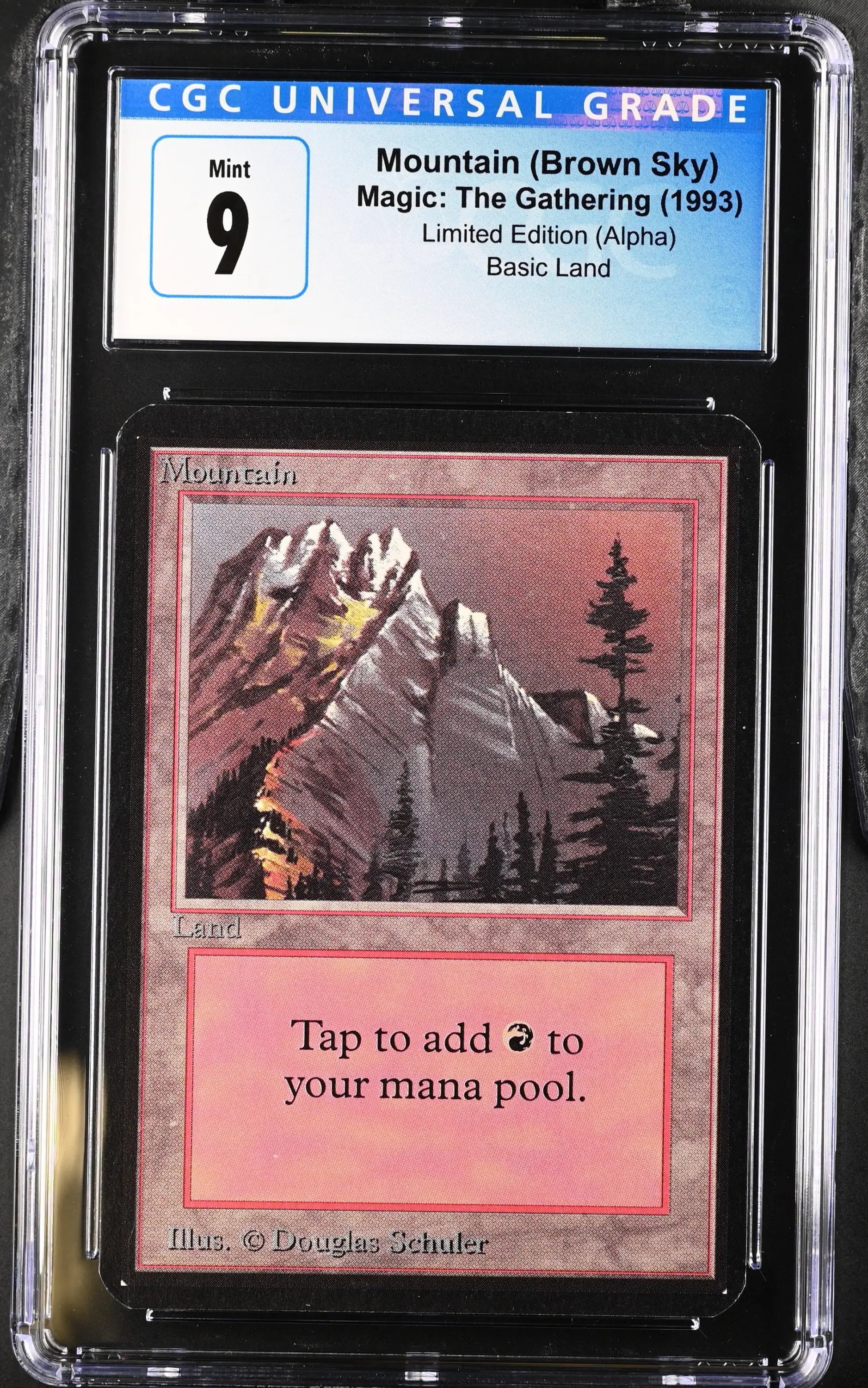 Magic: The Gathering MTG Mountain (292) [Alpha Edition] Graded CGC 9 Mint - Magic Card Single