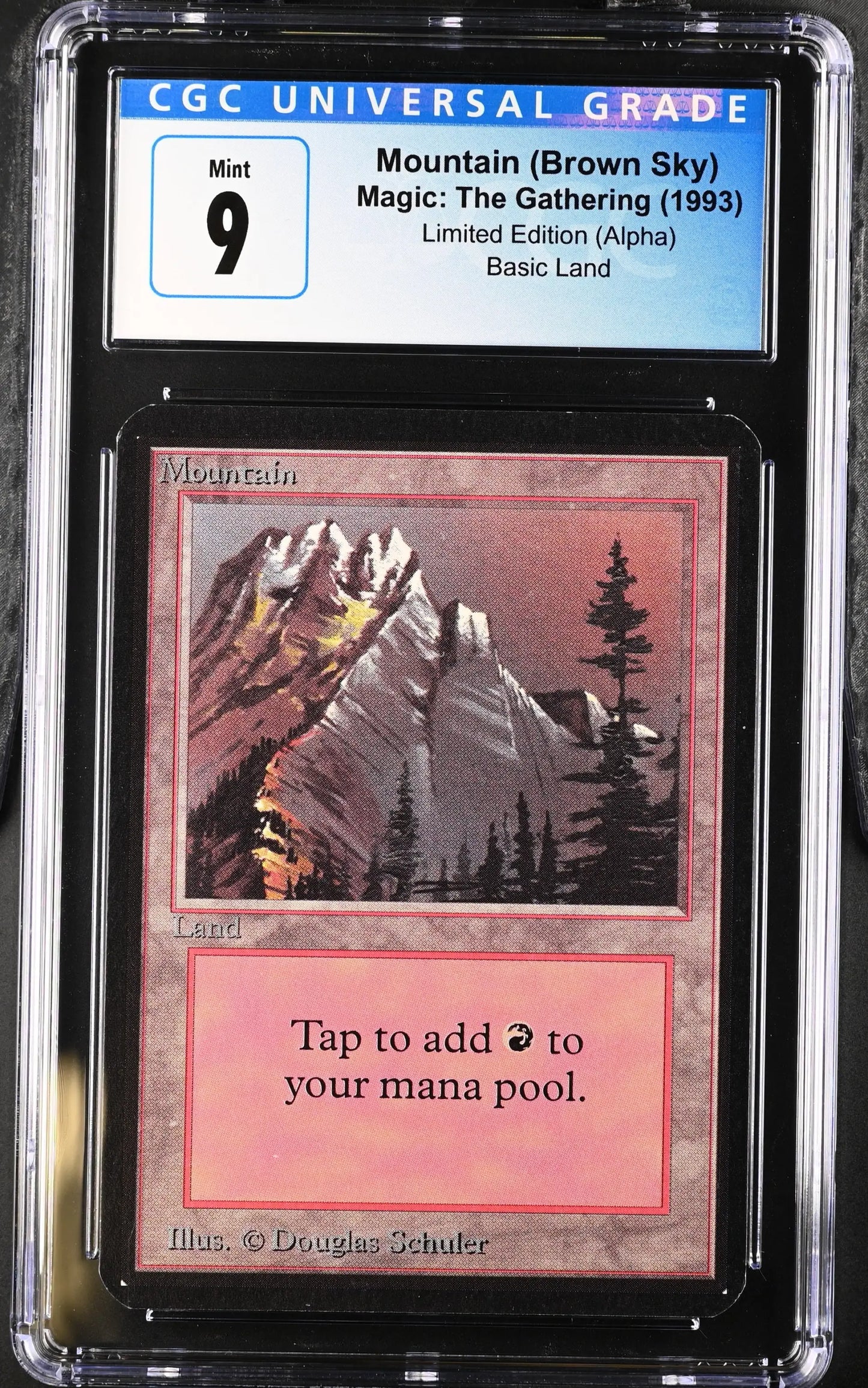 Magic: The Gathering MTG Mountain (292) [Alpha Edition] Graded CGC 9 Mint - Magic Card Single