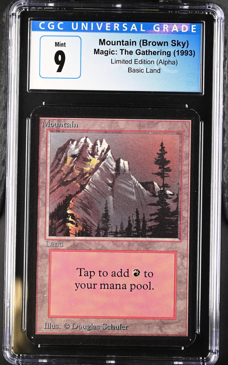 Magic: The Gathering MTG Mountain (292) [Alpha Edition] Graded CGC 9 Mint - Magic Card Single