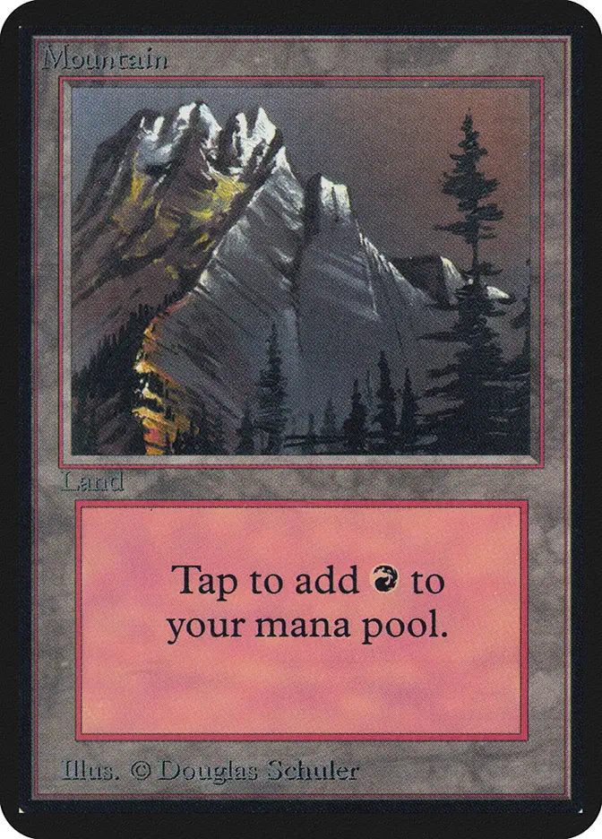 Magic: The Gathering MTG Mountain (292) [Alpha Edition] Graded CGC 9 Mint - Magic Card Single
