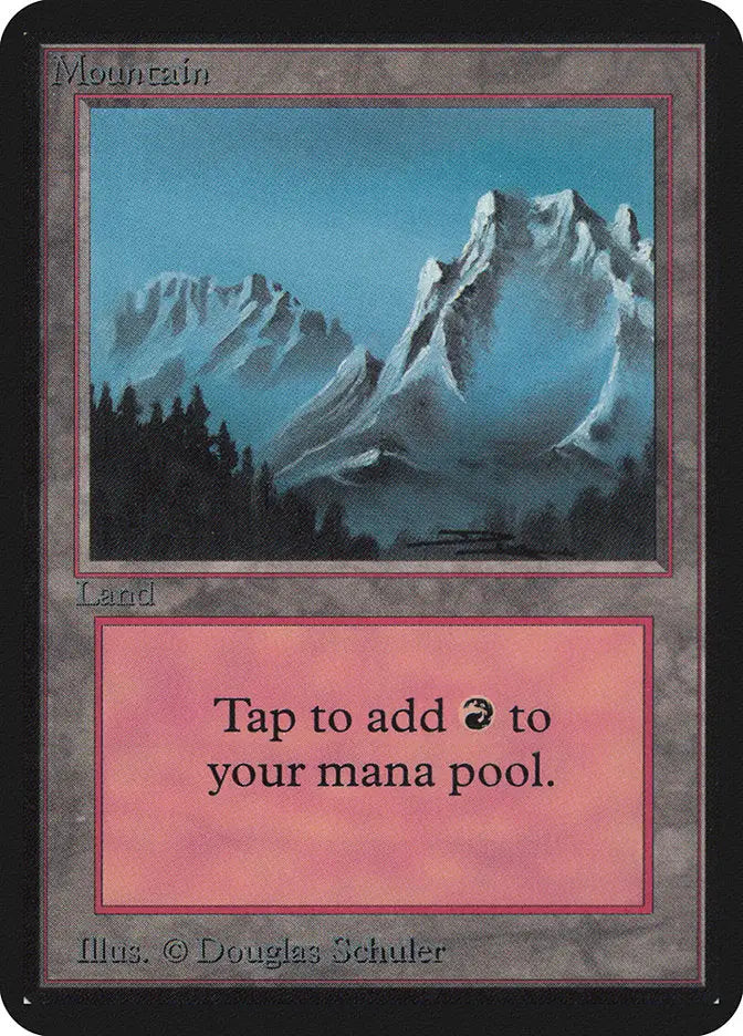 Magic: The Gathering MTG Mountain (293) [Alpha Edition] Graded CGC 9 Mint - Magic Card Single