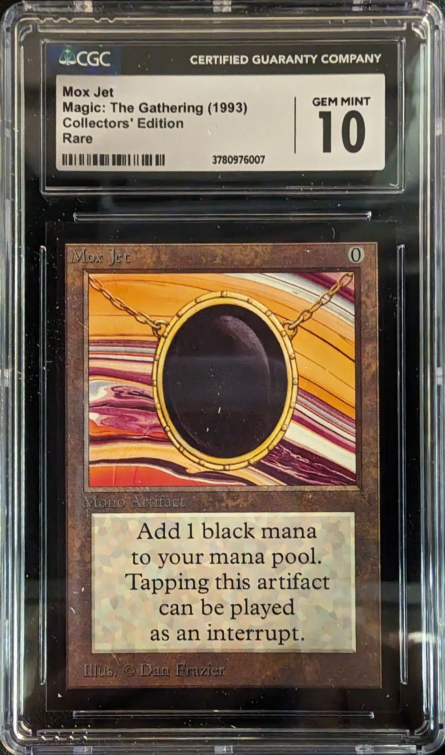 Magic: The Gathering MTG Mox Jet [Collectors’ Edition] Graded CGC 10 Gem Mint - Magic Card Single