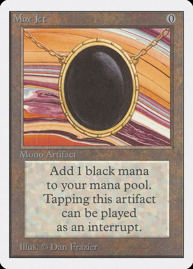 Magic: The Gathering MTG Mox Jet [Unlimited Edition] Graded CGC 7 Near Mint - Magic Card Single