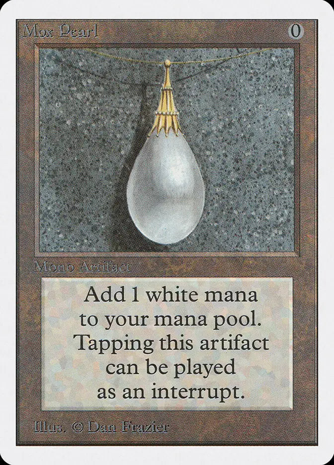 Magic: The Gathering MTG Mox Pearl [Unlimited Edition] Graded CGC 7 Near Mint - Magic Card Single