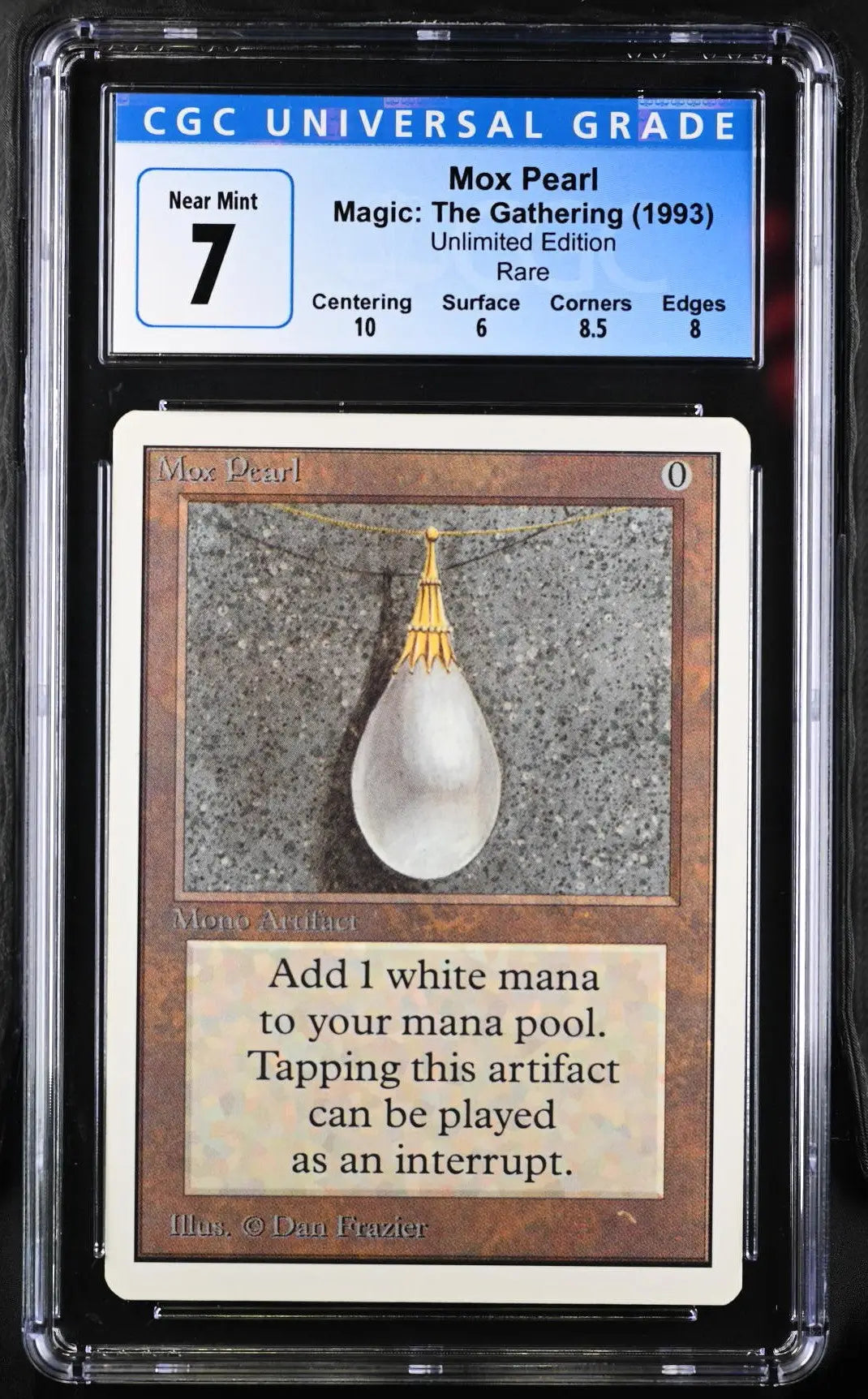 Magic: The Gathering MTG Mox Pearl [Unlimited Edition] Graded CGC 7 Near Mint - Magic Card Single