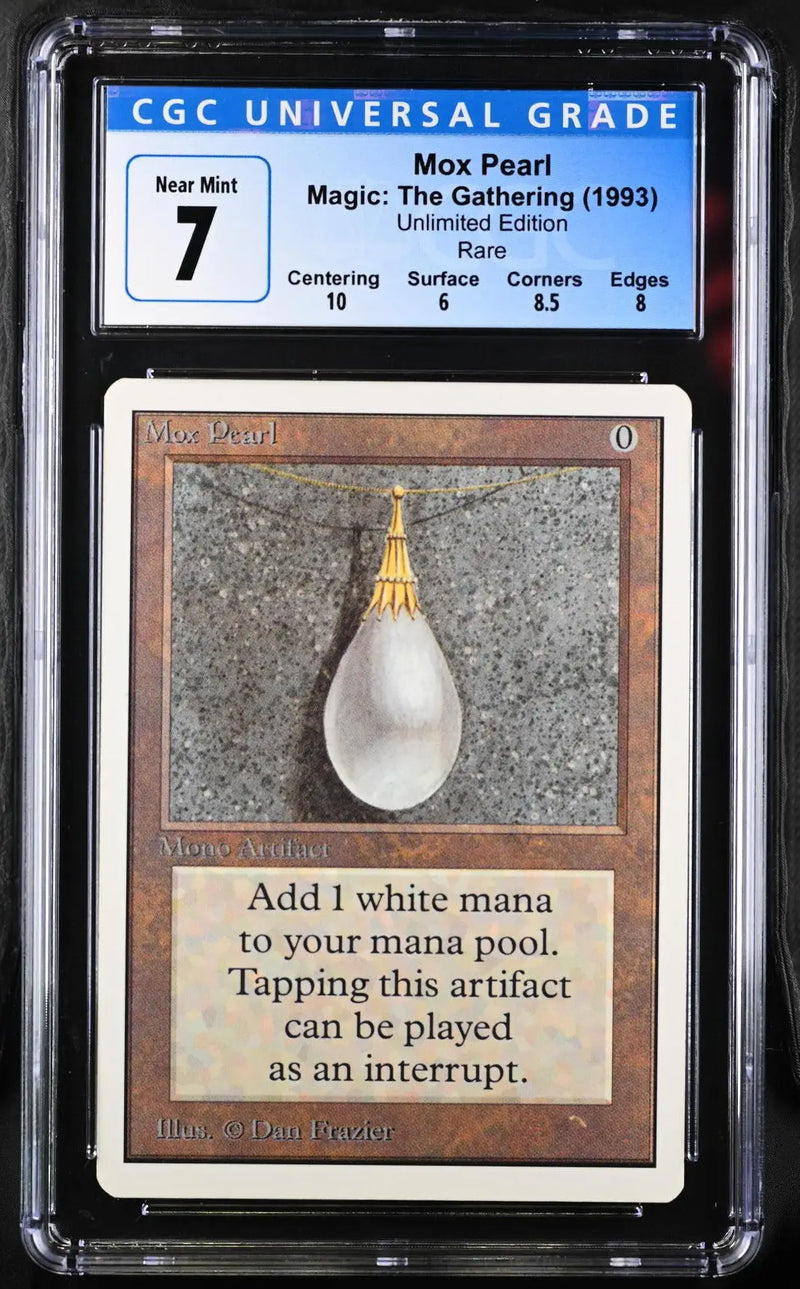 Magic: The Gathering MTG Mox Pearl [Unlimited Edition] Graded CGC 7 Near Mint - Magic Card Single