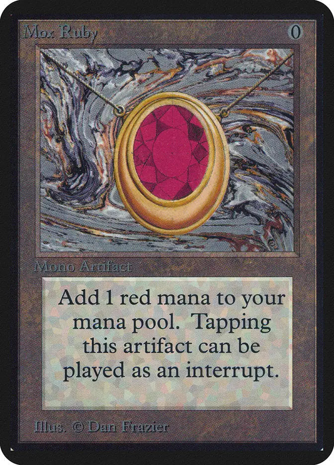 Magic: The Gathering MTG Mox Ruby [Alpha Edition] Graded CGC 7.0 Near Mint - Magic Card Single