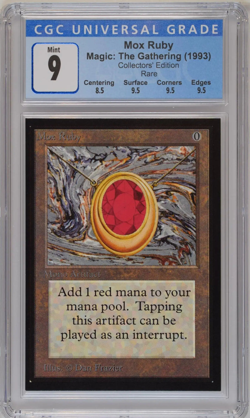 Magic: The Gathering MTG Mox Ruby [Collectors’ Edition] Graded CGC 9 Mint - Magic Card Single