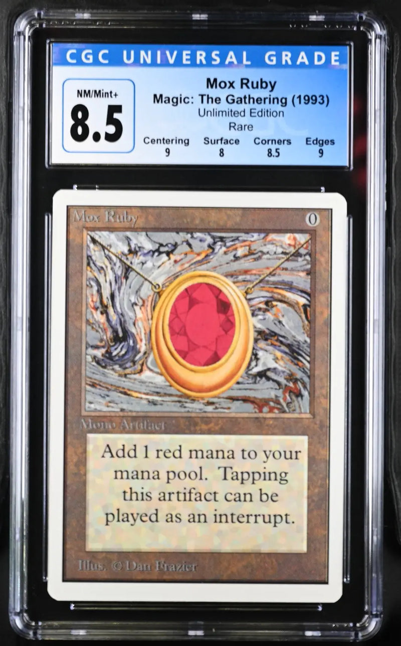 Magic: The Gathering MTG Mox Ruby [Unlimited Edition] Graded CGC 8.5 NM/Mint+ - Magic Card Single