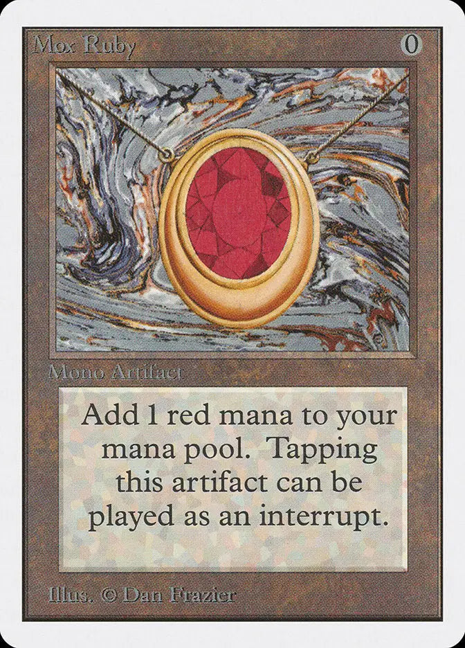 Magic: The Gathering MTG Mox Ruby [Unlimited Edition] Graded CGC 8.5 NM/Mint+ - Magic Card Single