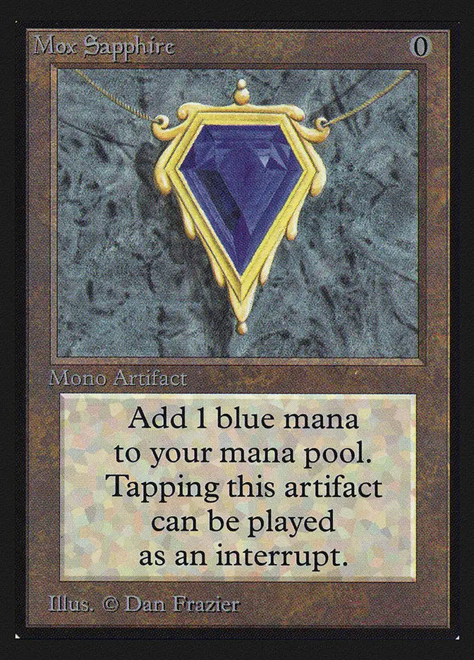 Magic: The Gathering MTG Mox Sapphire [Collectors’ Edition] Graded Graded CGC 9 Mint - Magic Card Single