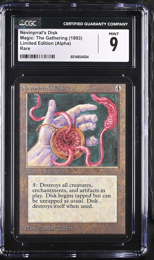 Magic: The Gathering MTG Nevinyrral’s Disk [Alpha Edition] Graded CGC 9 Mint - Magic Card Single