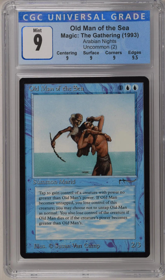 Magic: The Gathering MTG Old Man of the Sea [Arabian Nights] Graded CGC 9 Mint - Magic Card Single