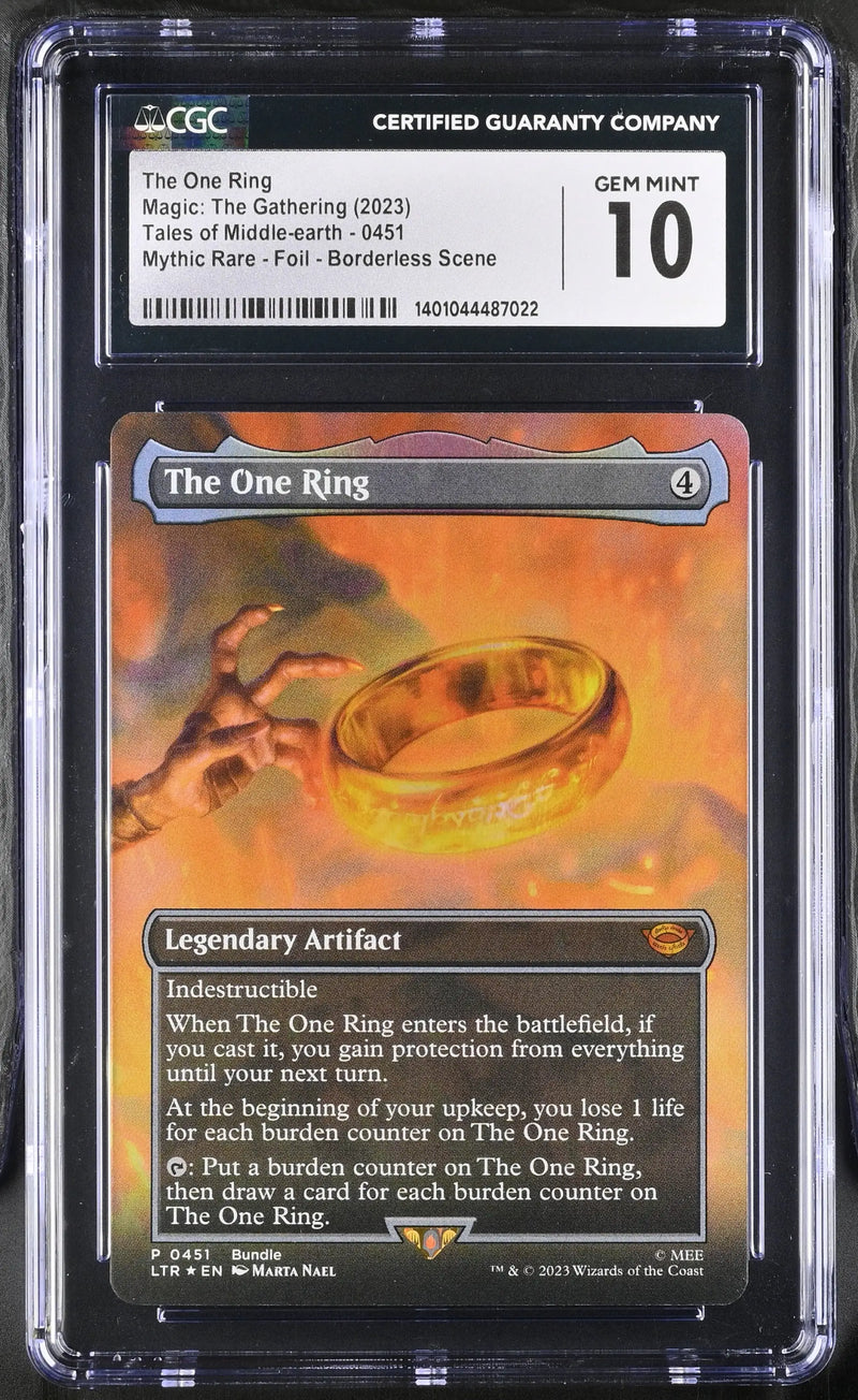 Magic: The Gathering MTG The One Ring (Borderless Alternate) LOTR 451 Graded CGC 10 Gem Mint - Magic Card Single