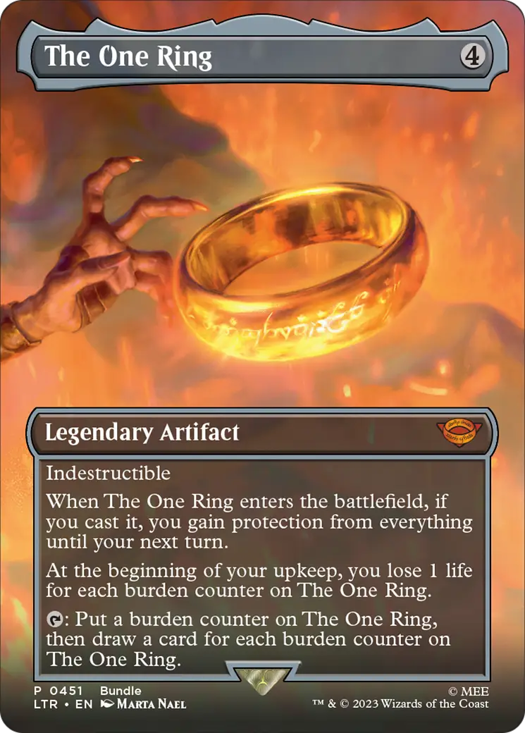 Magic: The Gathering MTG The One Ring (Borderless Alternate) LOTR 451 Graded CGC 9 Mint - Magic Card Single