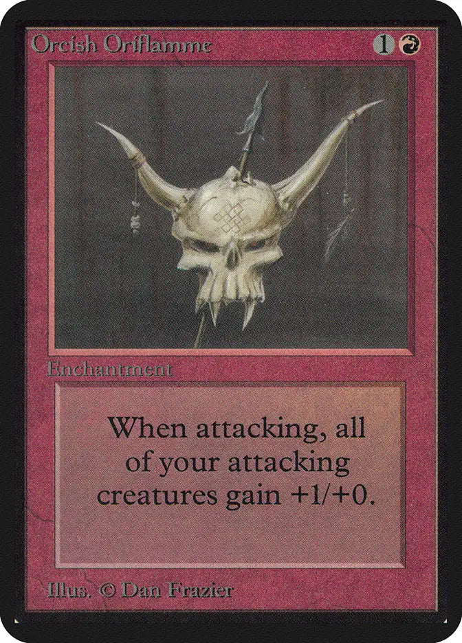 Magic: The Gathering MTG Orcish Oriflamme [Alpha Edition] Graded CGC 7 Near Mint - Magic Card Single