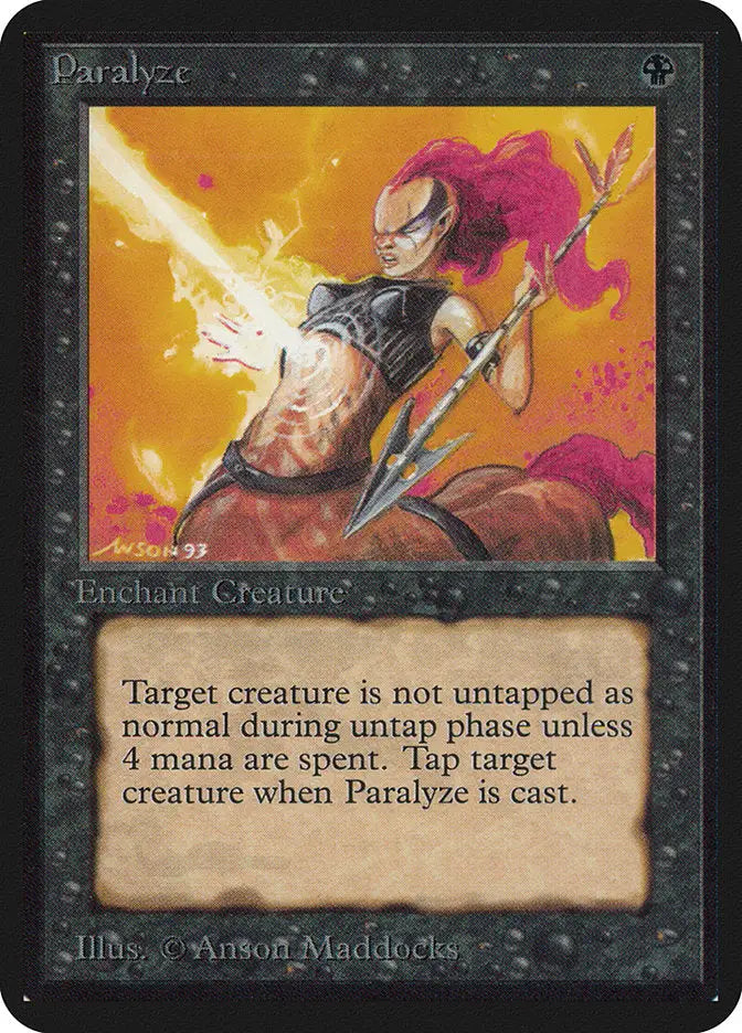 Magic: The Gathering MTG Paralyze [Alpha Edition] Graded CGC 8.5 NM/Mint+ - Magic Card Single
