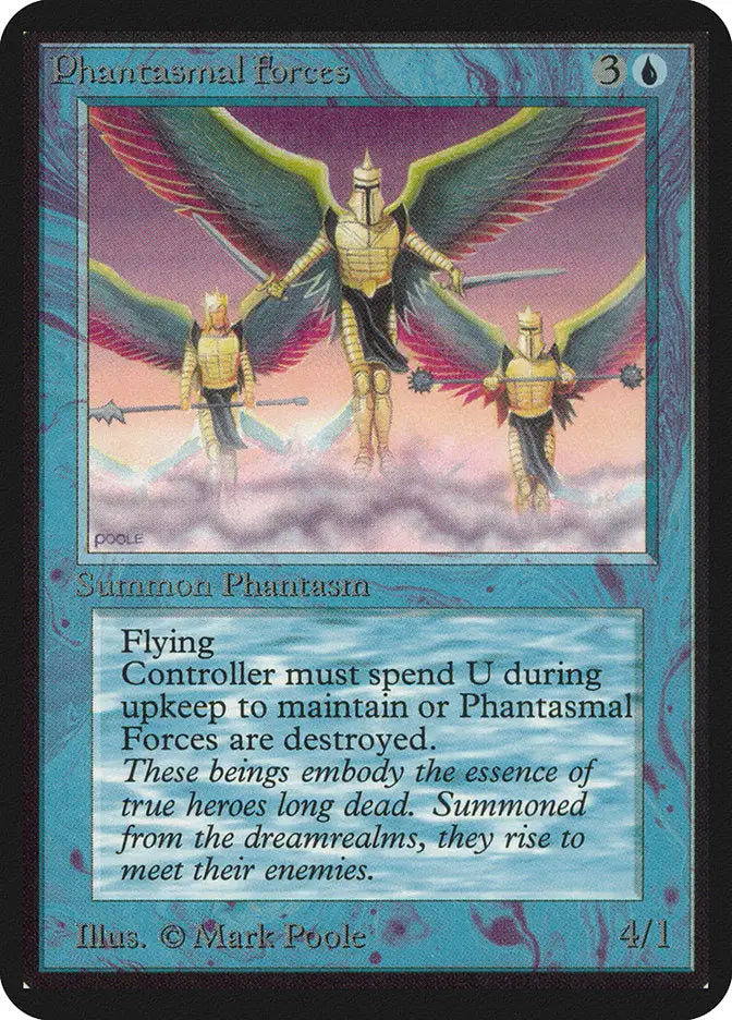 Magic: The Gathering MTG Phantasmal Forces [Alpha Edition] Graded CGC 7 Near Mint - Magic Card Single