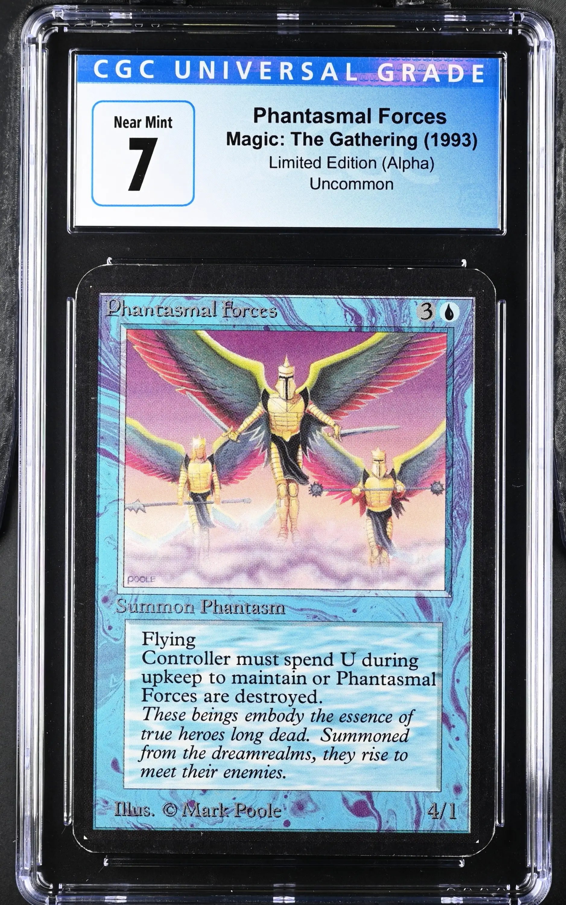 Magic: The Gathering MTG Phantasmal Forces [Alpha Edition] Graded CGC 7 Near Mint - Magic Card Single
