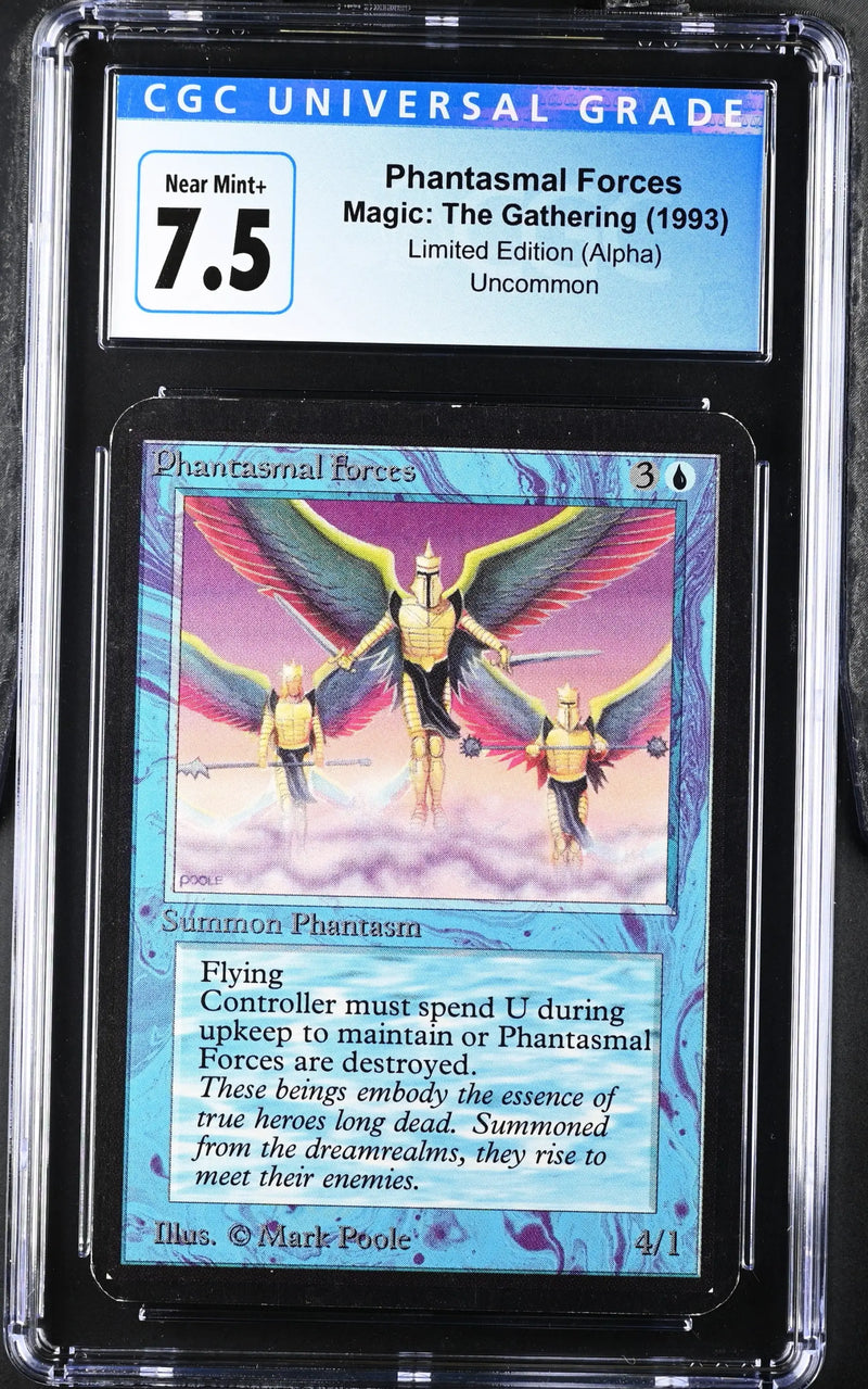 Magic: The Gathering MTG Phantasmal Forces [Alpha Edition] Graded CGC 7.5 Near Mint+ - Magic Card Single
