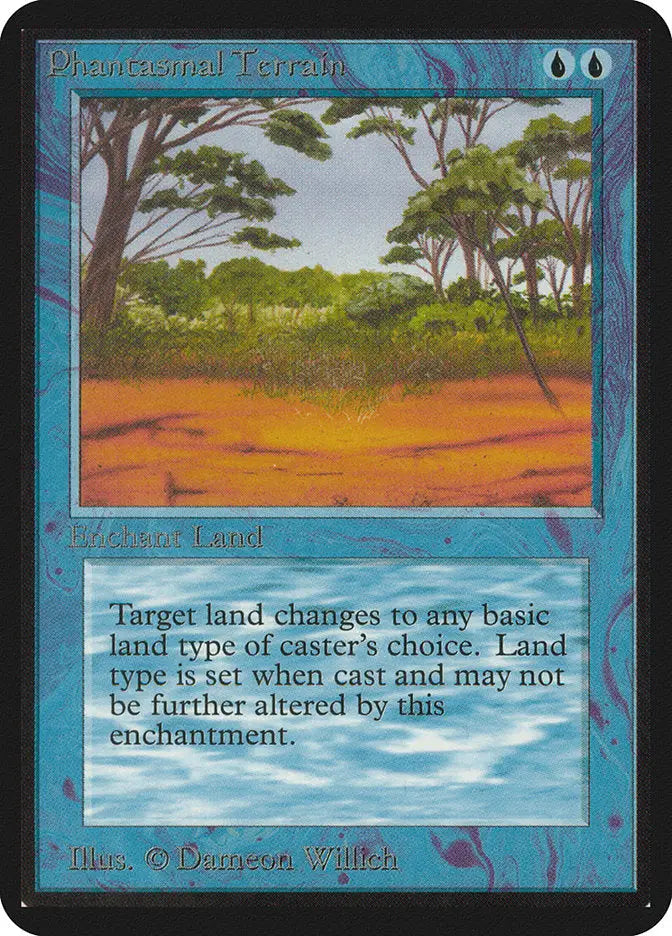 Magic: The Gathering MTG Phantasmal Terrain [Alpha Edition] Graded CGC 8.5 Near Mint+ - Magic Card Single