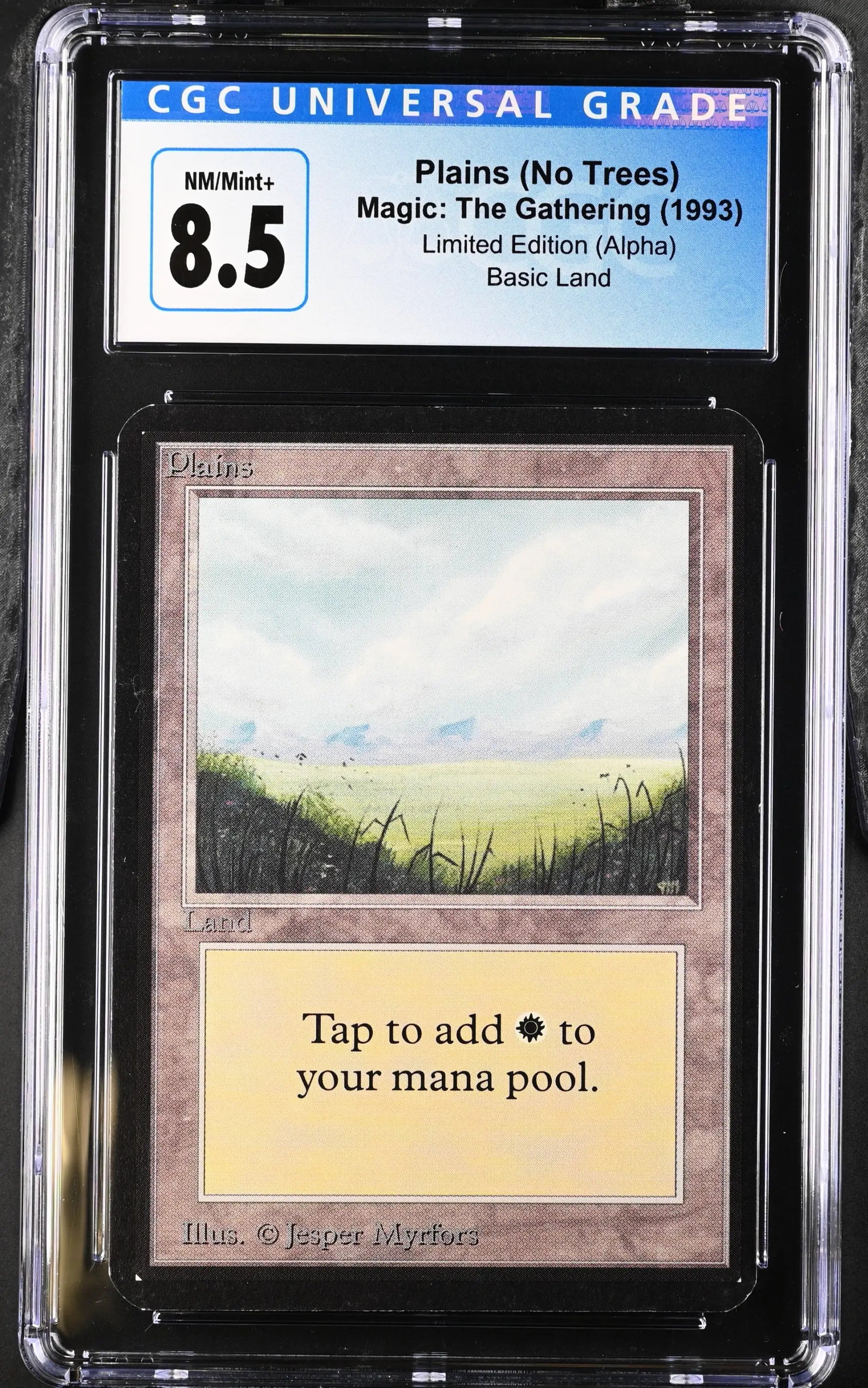 Magic: The Gathering MTG Plains (286) [Alpha Edition] Graded CGC 8.5 NM/Mint+ - Magic Card Single