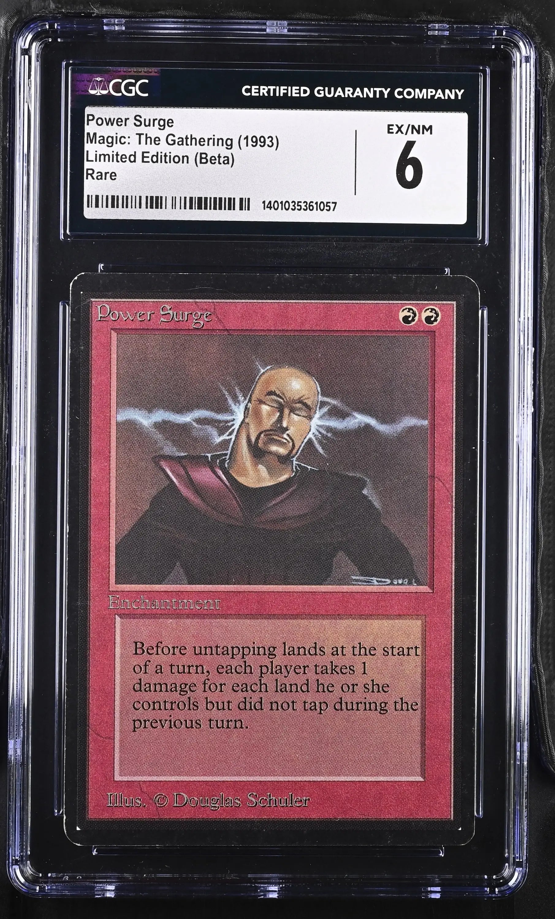 Magic: The Gathering MTG Power Surge [Beta Edition] Graded CGC 6 Ex/NM - Magic Card Single