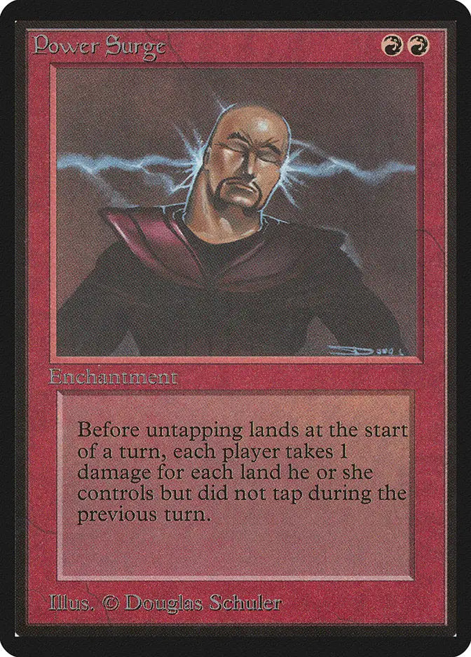 Magic: The Gathering MTG Power Surge [Beta Edition] Graded CGC 6 Ex/NM - Magic Card Single