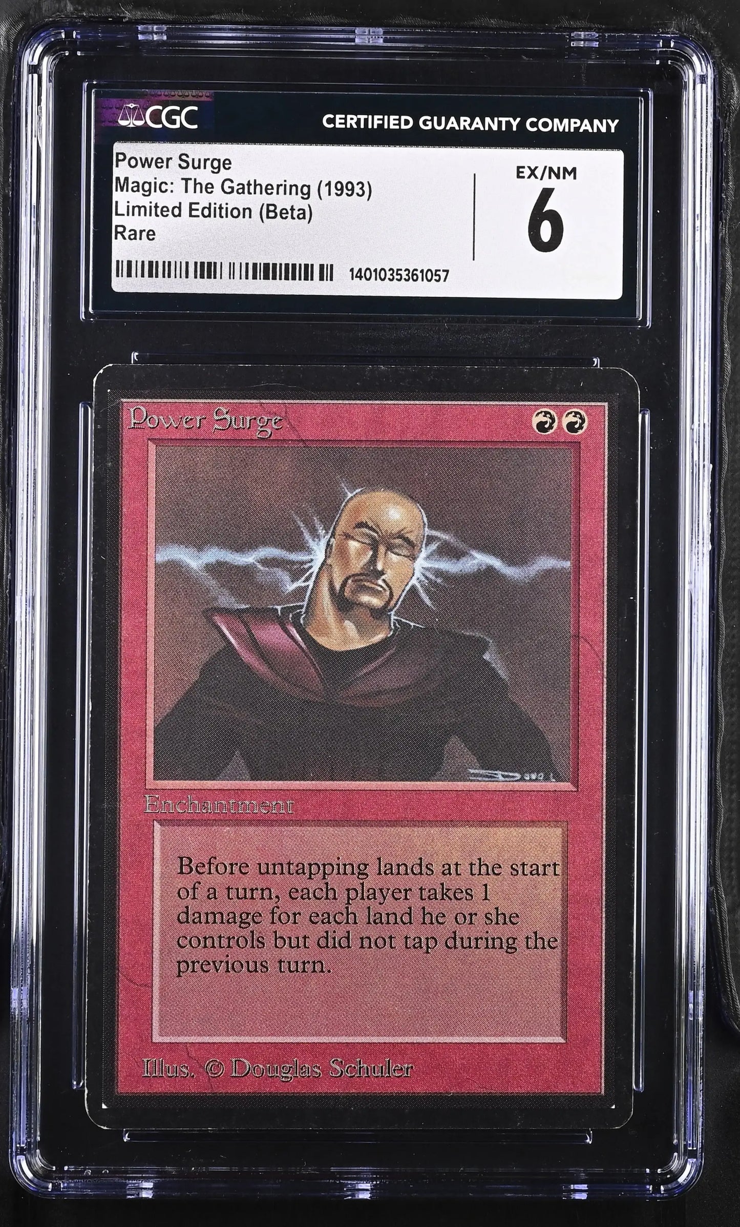 Magic: The Gathering MTG Power Surge [Beta Edition] Graded CGC 6 Ex/NM - Magic Card Single