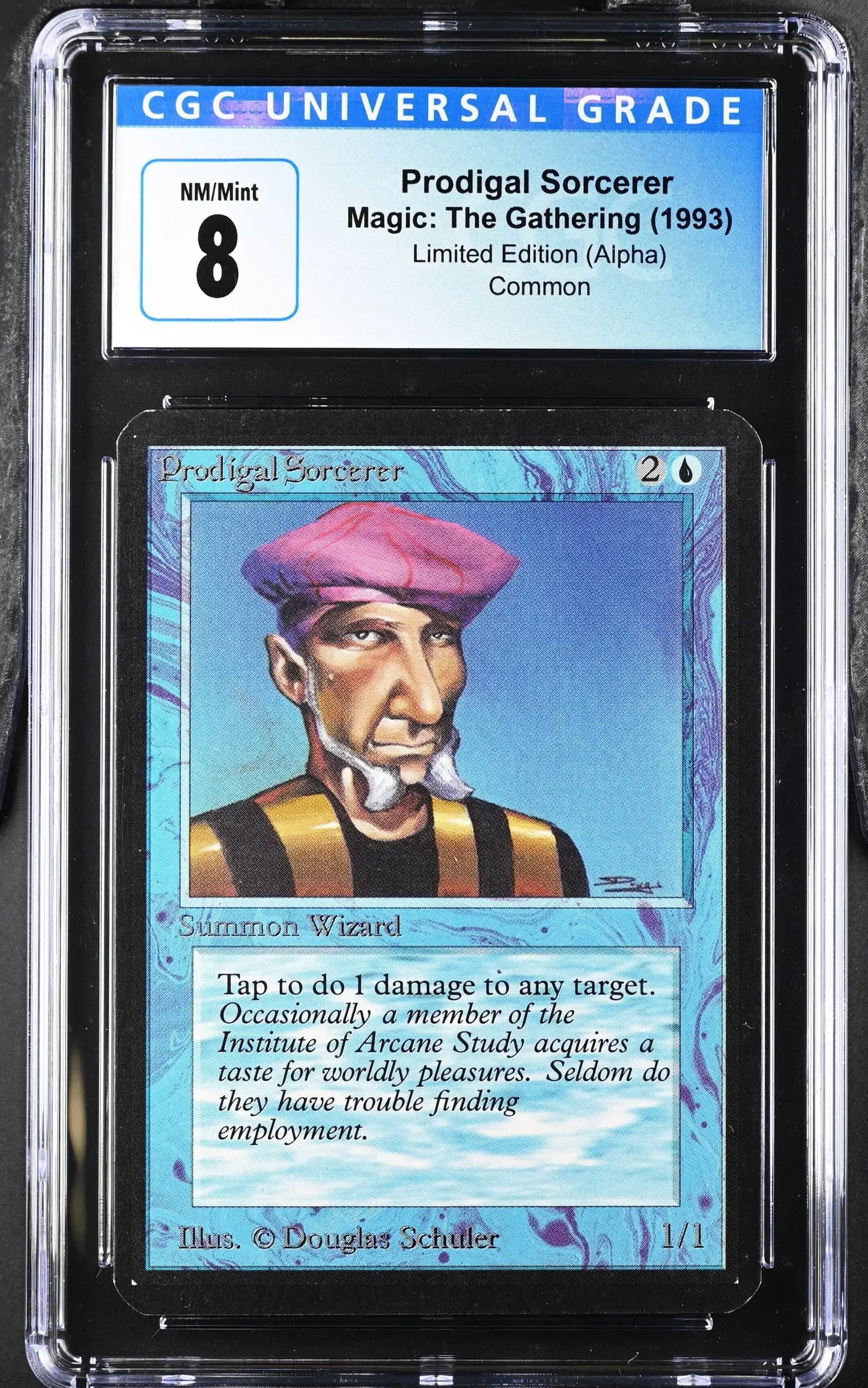Magic: The Gathering MTG Prodigal Sorcerer [Alpha Edition] Graded CGC 8 NM/Mint - Magic Card Single