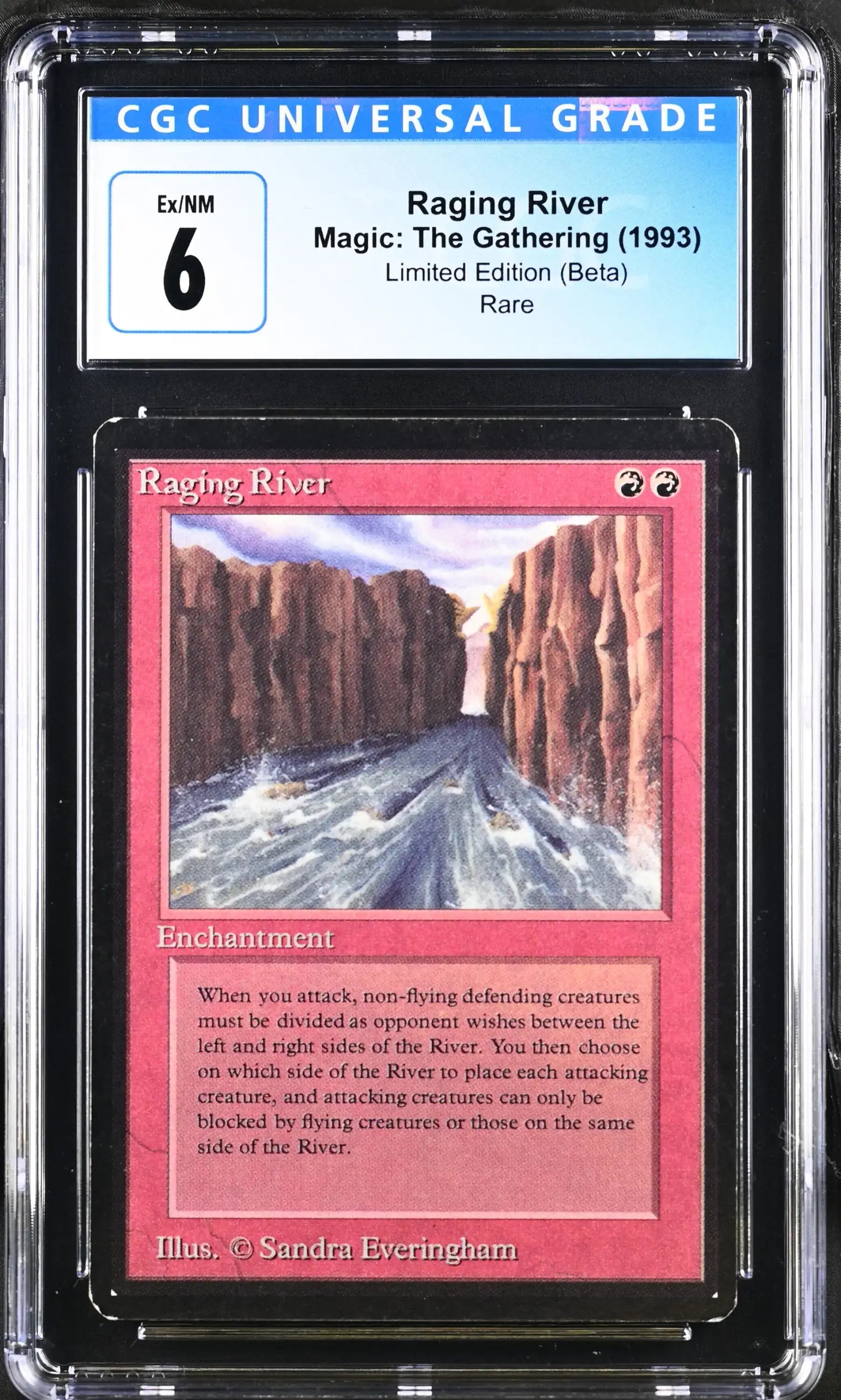 Magic: The Gathering MTG Raging River [Beta Edition] Graded CGC 6 Ex/NM - Magic Card Single