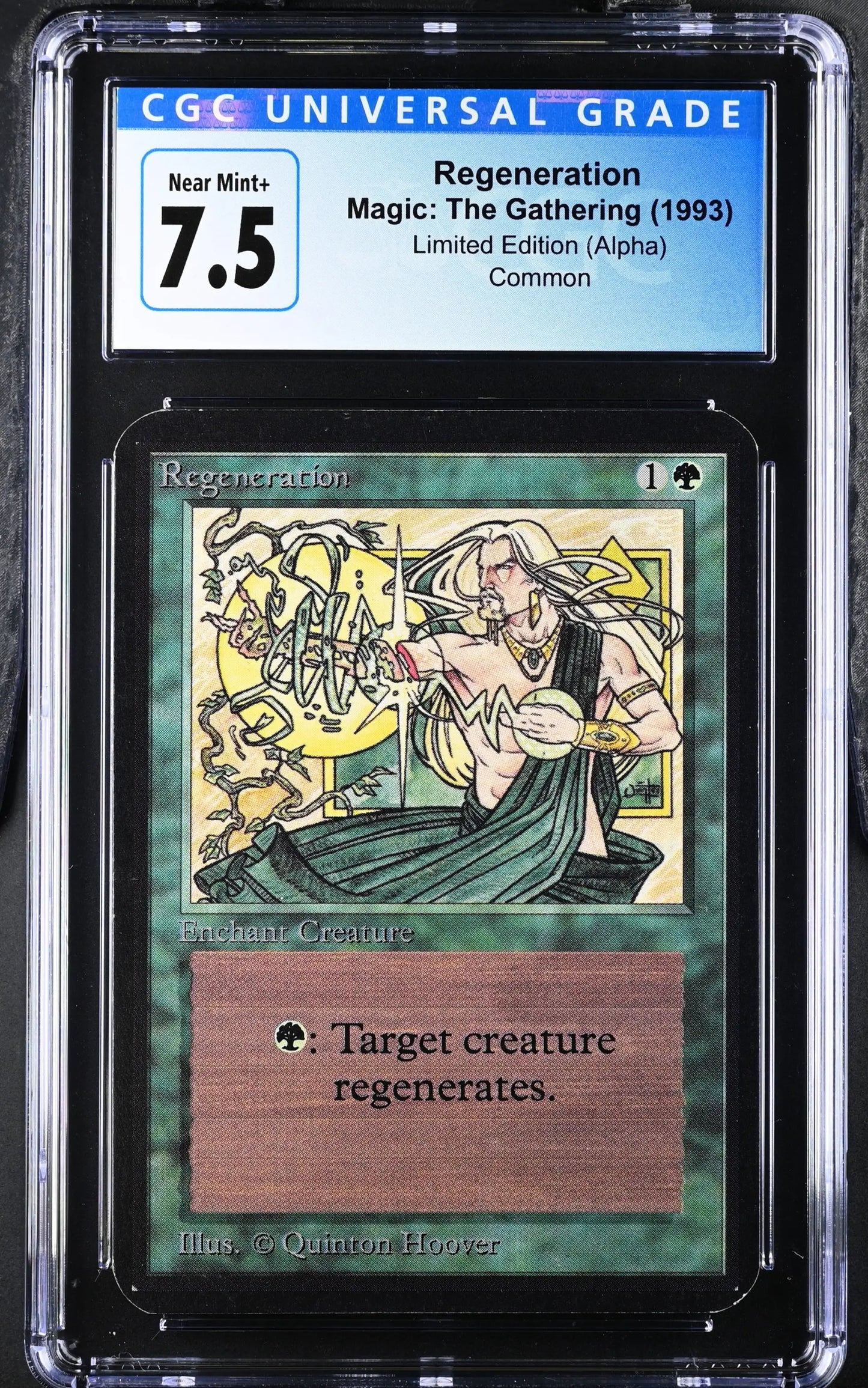 Magic: the Gathering MTG Regeneration [Alpha Edition] Graded CGC 7.5 Near Mint+ - Magic Card Single