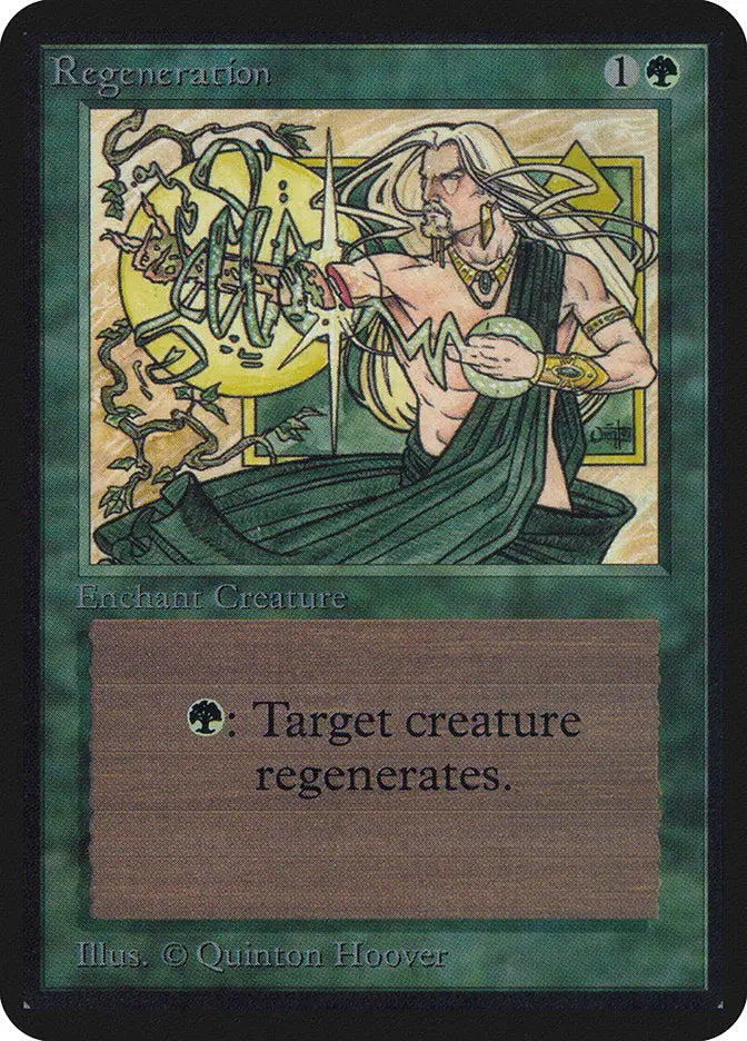 Magic: the Gathering MTG Regeneration [Alpha Edition] Graded CGC 7.5 Near Mint+ - Magic Card Single