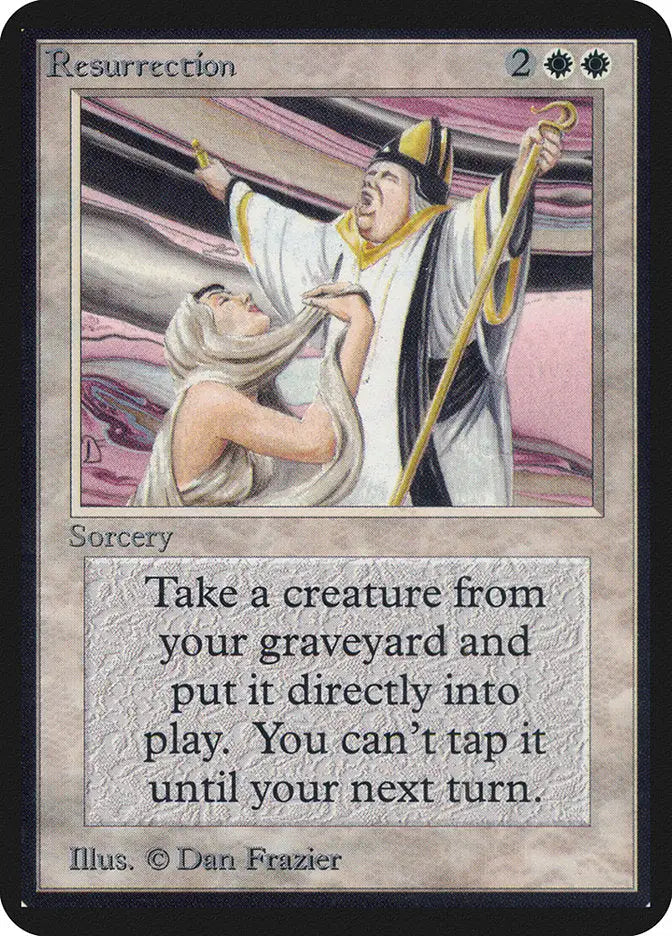 Magic: the Gathering MTG Resurrection [Alpha Edition] Graded BGS 8 NM/MT - Magic Card Single