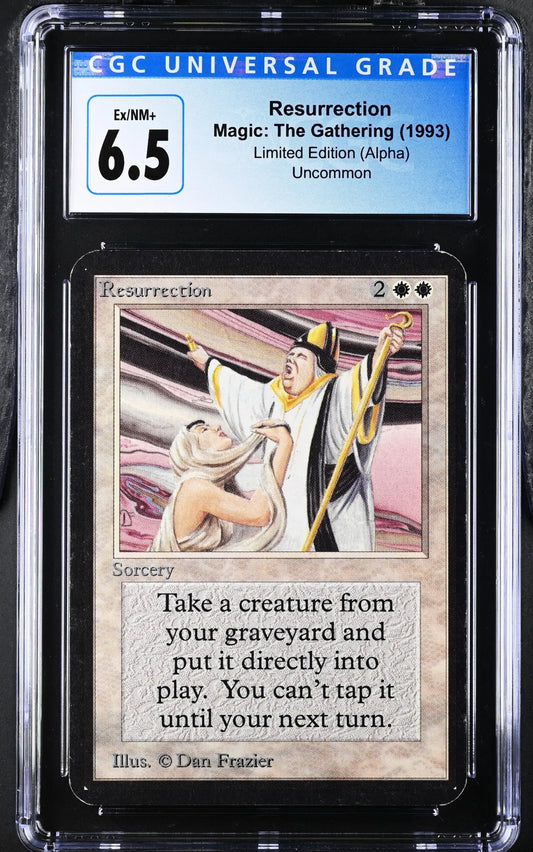 Magic: the Gathering MTG Resurrection [Alpha Edition] Graded CGC 6.5 Ex/NM+ - Magic Card Single