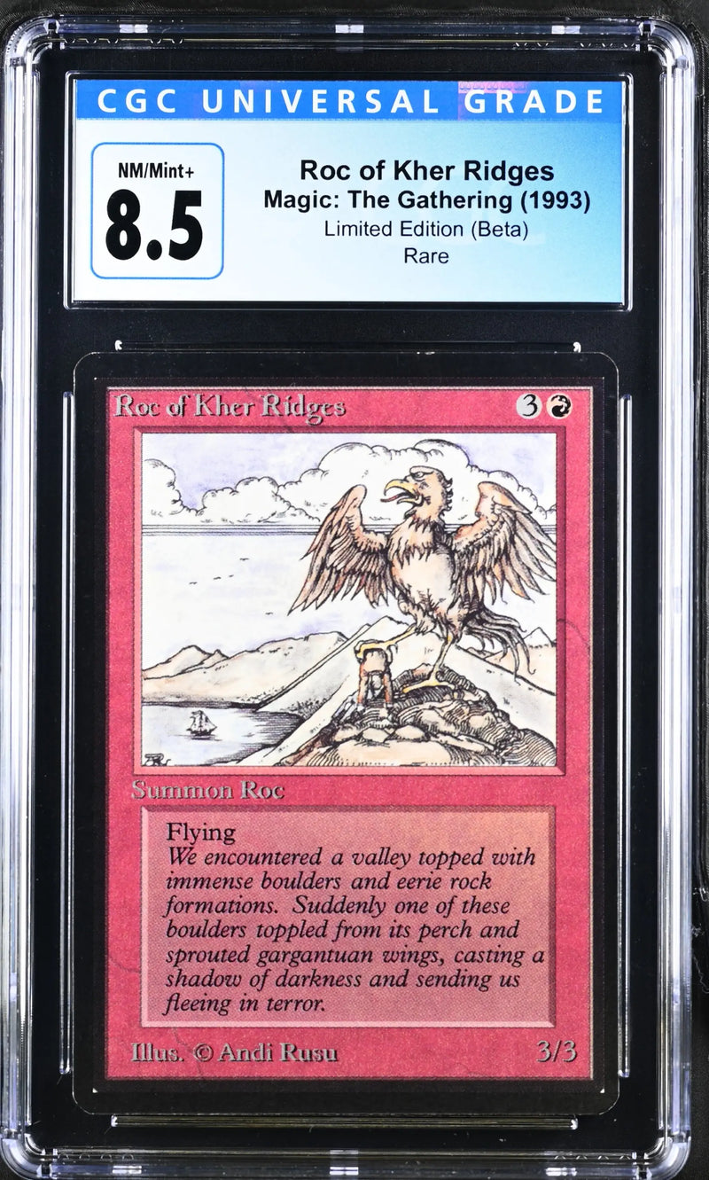 Magic: the Gathering MTG Roc of Kher Ridges [Beta Edition] Graded CGC 8.5 NM/Mint+ - Magic Card Single