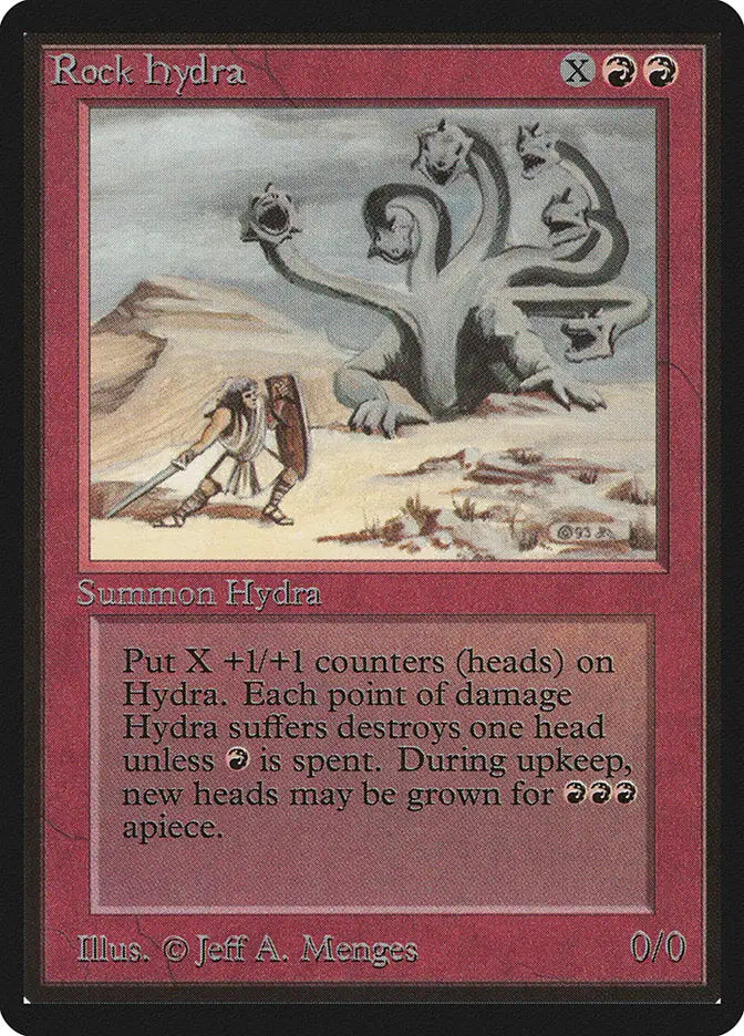 Magic: The Gathering MTG Rock Hydra [Beta Edition] Graded CGC 5.5 Excellent+ - Magic Card Single