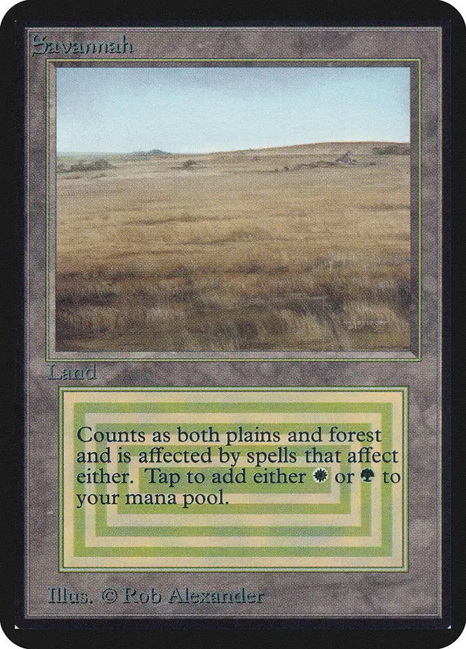 Magic: the Gathering MTG Savannah [Alpha Edition] Graded CGC 4.5 VG/EX+ - Magic Card Single