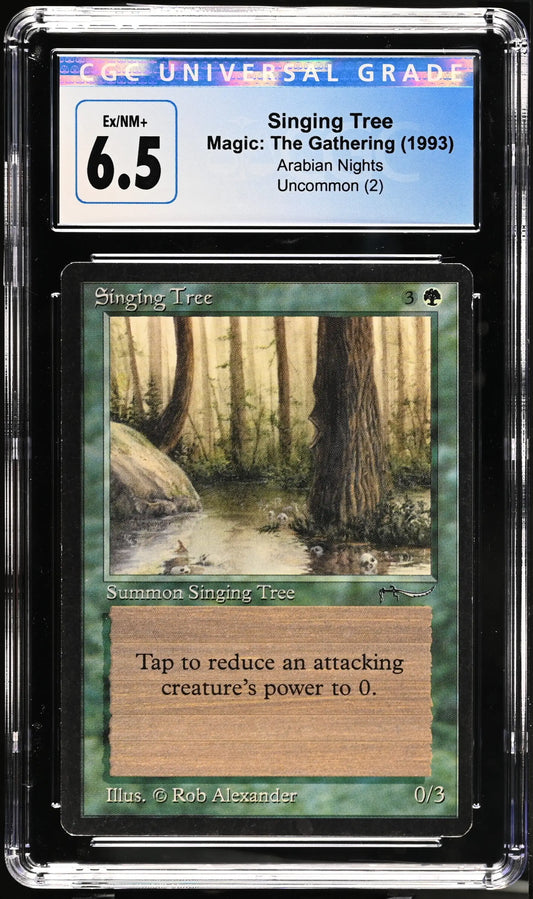 Magic: the Gathering MTG Singing Tree [Arabian Nights] Graded CGC 6.5 Ex/NM+ - Magic Card Single