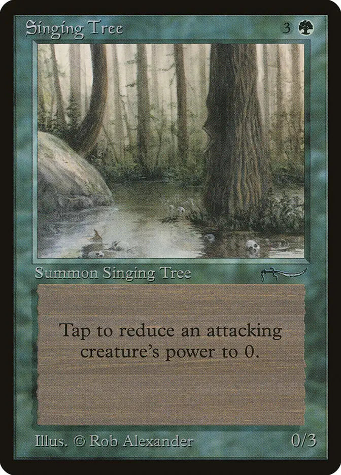 Magic: the Gathering MTG Singing Tree [Arabian Nights] Graded CGC 8 NM/Mint+ - Magic Card Single