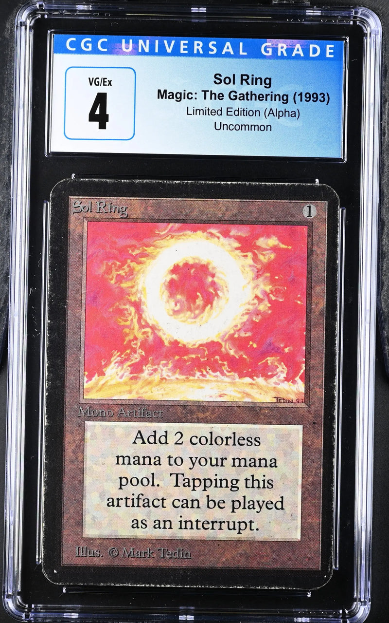Magic: the Gathering MTG Sol Ring [Alpha Edition] Graded CGC 4 VG/EX - Magic Card Single
