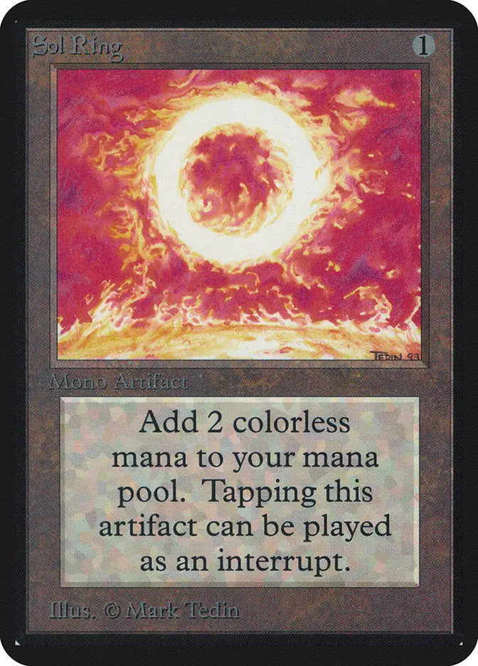 Magic: the Gathering MTG Sol Ring [Alpha Edition] Graded CGC 4 VG/EX - Magic Card Single