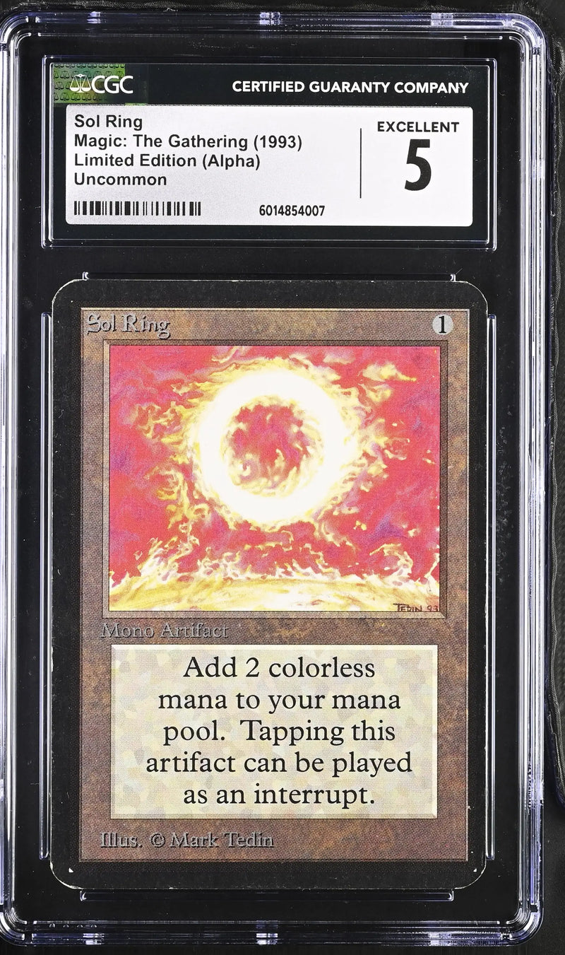 Magic: the Gathering MTG Sol Ring [Alpha Edition] Graded CGC 5 Excellent - Magic Card Single