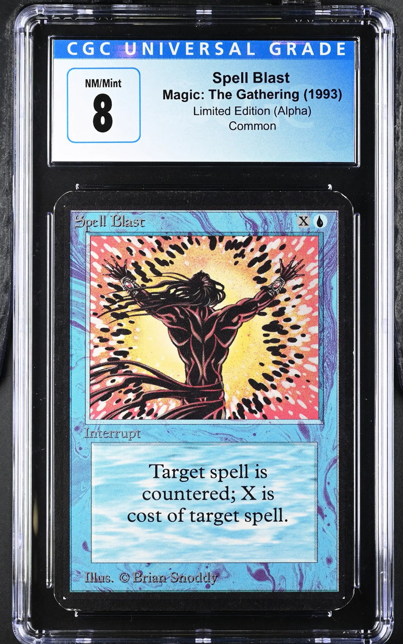 Magic: the Gathering MTG Spell Blast [Alpha Edition] Graded CGC 8 NM/Mint - Magic Card Single