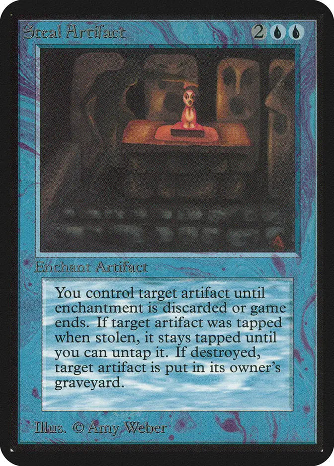 Magic: the Gathering MTG Steal Artifact [Alpha Edition] Graded CGC 6.5 Ex/NM+ - Magic Card Single