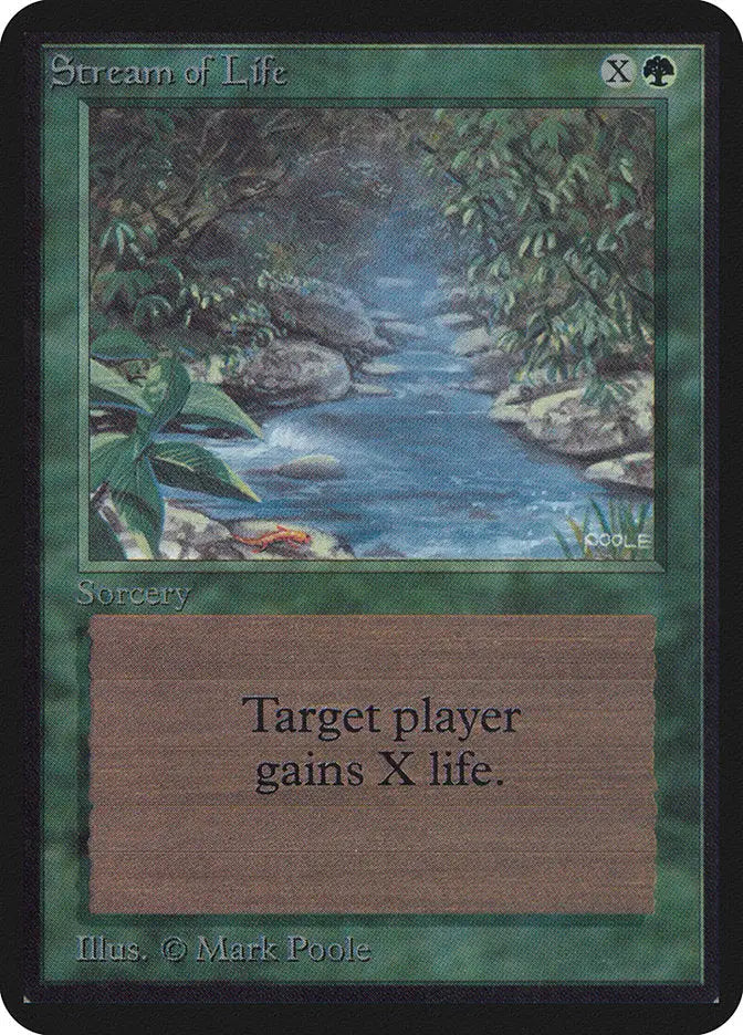 Magic: the Gathering MTG Stream of Life [Alpha Edition] Graded CGC 7 Near Mint - Magic Card Single