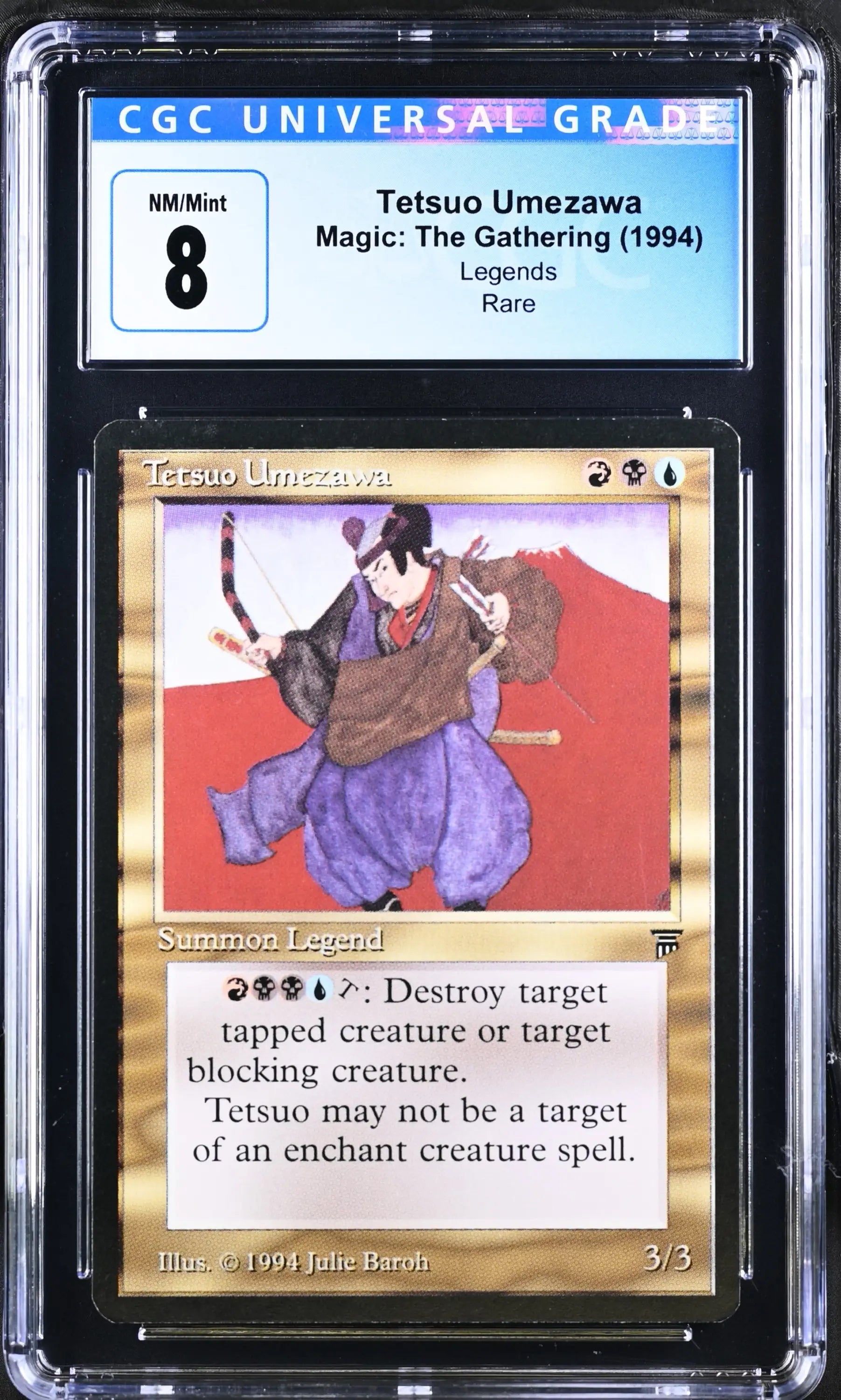 Magic: the Gathering MTG Tetsuo Umezawa [Legends] Graded CGC 8 NM/Mint - Magic Card Single