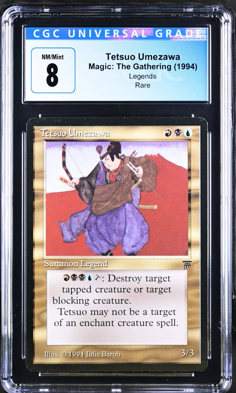 Magic: the Gathering MTG Tetsuo Umezawa [Legends] Graded CGC 8 NM/Mint - Magic Card Single